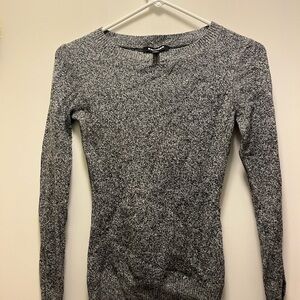 Express Charcoal Knit Pullover